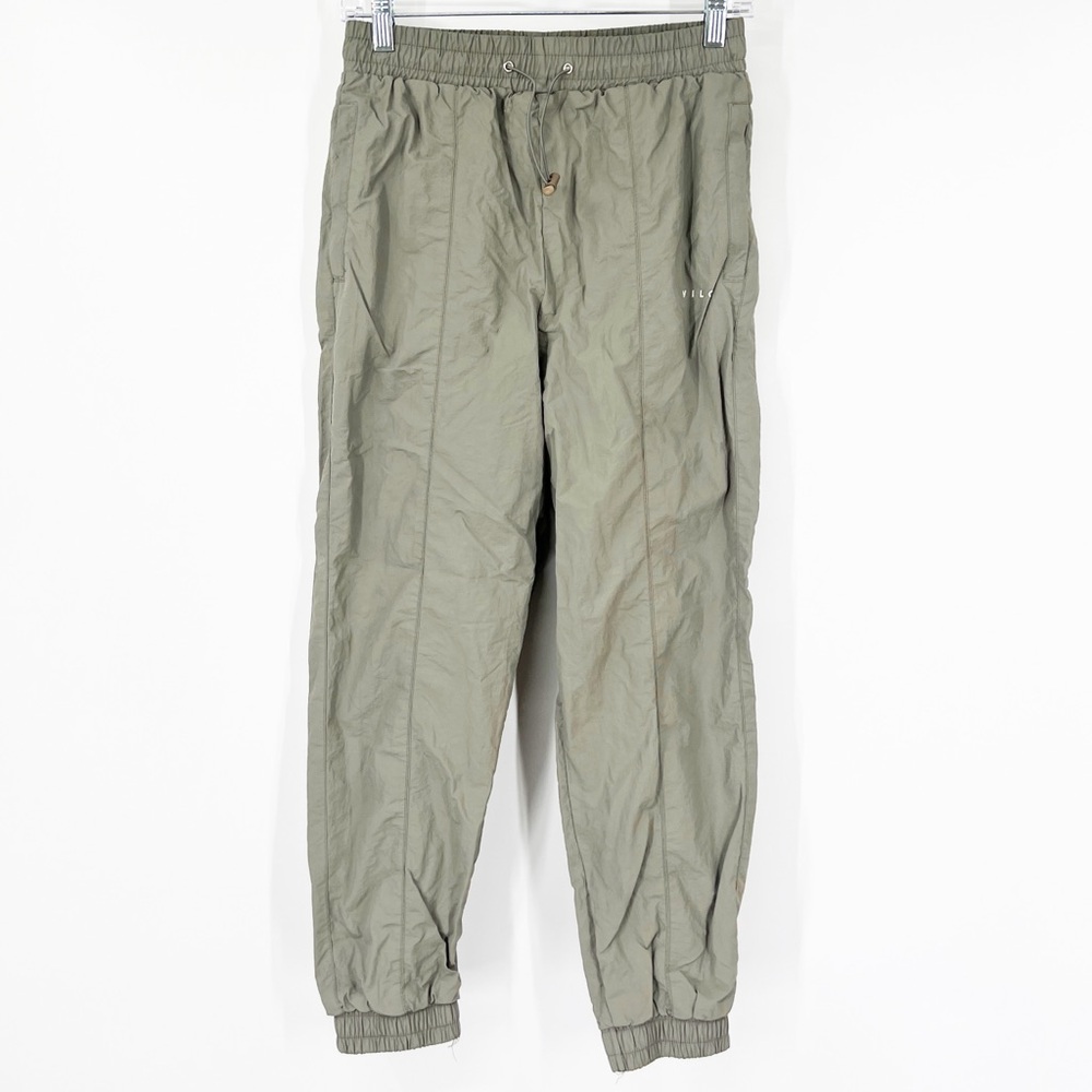 Wilo The Label Parachute Slouchy Jogger High Rise Nylon Pants
